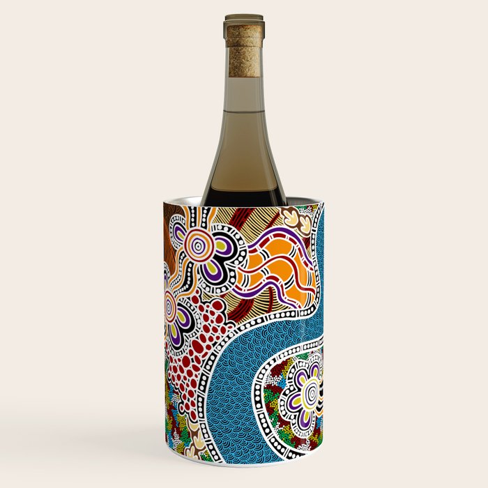 Authentic Aboriginal Art -  Wine Chiller Gallery Image 1