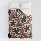 Black Florals #2 Duvet Cover Gallery Image 6
