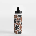 Black Florals #2 Water Bottle Gallery Image 2