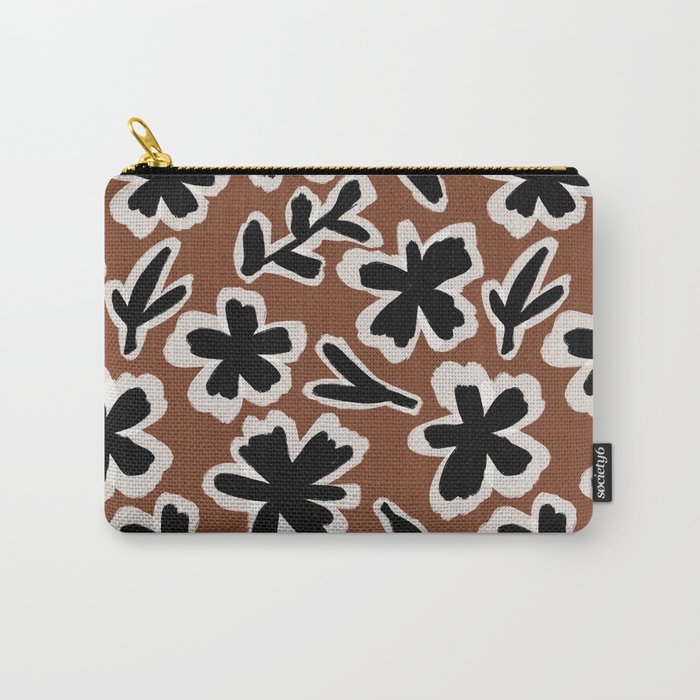Black Florals #2 Carry All Pouch Gallery Image 1