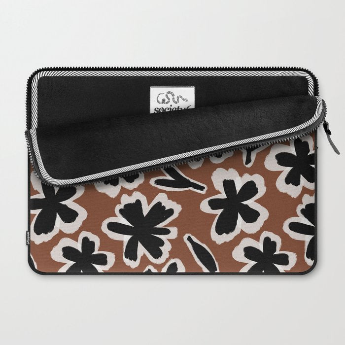 Black Florals #2 Laptop Sleeve Gallery Image 2