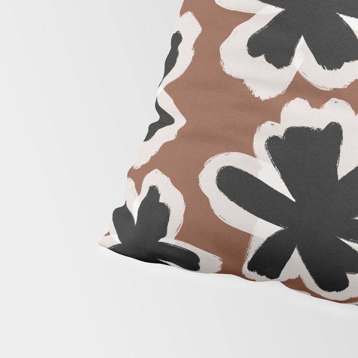 Black Florals #2 Pillow Sham Gallery Image 4