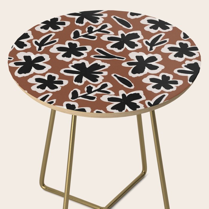 Black Florals #2 Side Table Gallery Image 2