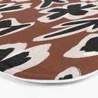 Black Florals #2 Bath Mat Gallery Image 3