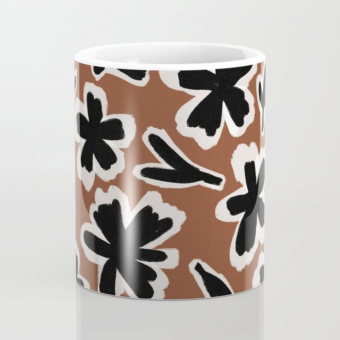 Black Florals #2 Coffee Mug Gallery Image 4