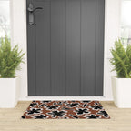 Black Florals #2 Welcome Mat Gallery Image 3