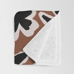 Black Florals #2 Throw Blanket Gallery Image 3