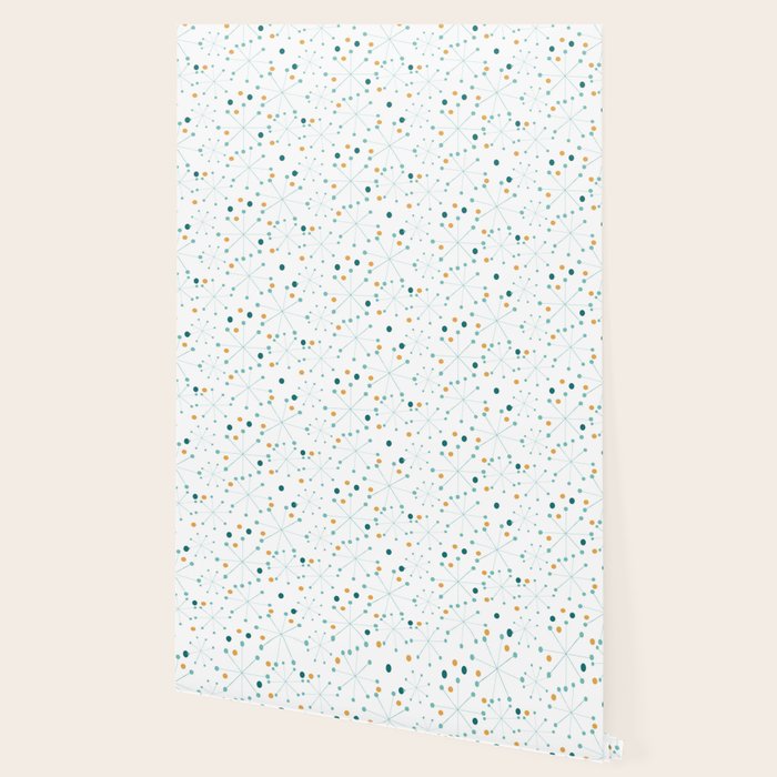 Mid-Century Modern Art Atomic StarDots Pattern 1.0 Wallpaper Gallery Image 2