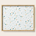 Mid-Century Modern Art Atomic StarDots Pattern 1.0 Serving Tray Gallery Image 1
