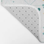 Mid-Century Modern Art Atomic StarDots Pattern 1.0 Bath Mat Gallery Image 2