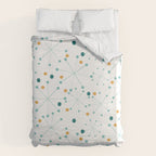 Mid-Century Modern Art Atomic StarDots Pattern 1.0 Duvet Cover Gallery Image 6
