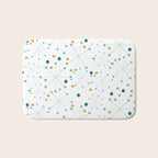 Mid-Century Modern Art Atomic StarDots Pattern 1.0 Bath Mat Gallery Image 1