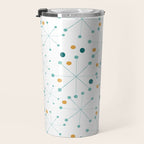 Mid-Century Modern Art Atomic StarDots Pattern 1.0 Travel Mug Gallery Image 3