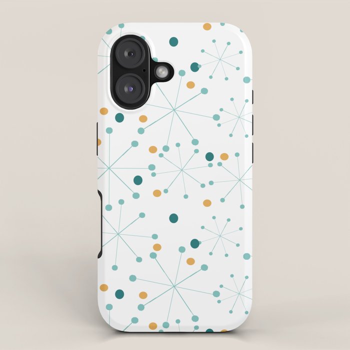 Mid-Century Modern Art Atomic StarDots Pattern 1.0 iPhone Case Gallery Image 1
