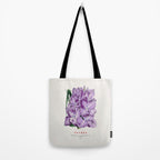 Gladiolus Japanese Botanical Chart Tote Bag Gallery Image 2