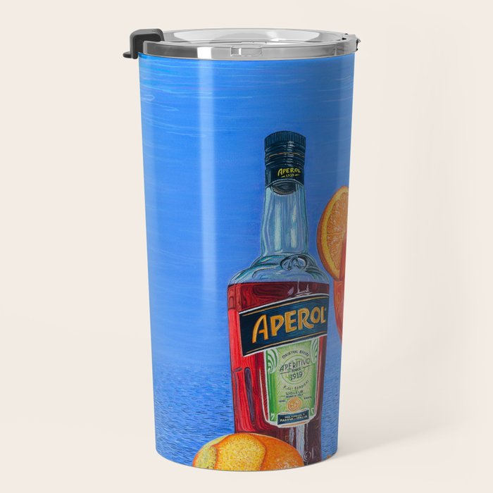 Aperol Spritz at Sunset in Italy Travel Mug Gallery Image 3