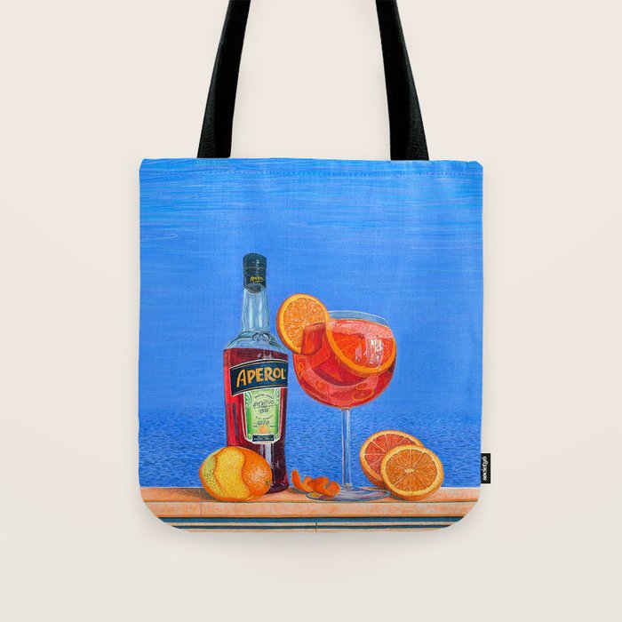 Aperol Spritz at Sunset in Italy Tote Bag Gallery Image 1