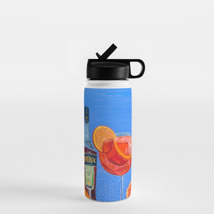 Aperol Spritz at Sunset in Italy Water Bottle Gallery Image 1