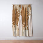 Palm Leaf Decoration Window Curtain Gallery Image 3