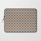 Checkered Multicolor Pattern VI Earthy Natural Laptop Sleeve Gallery Image 1