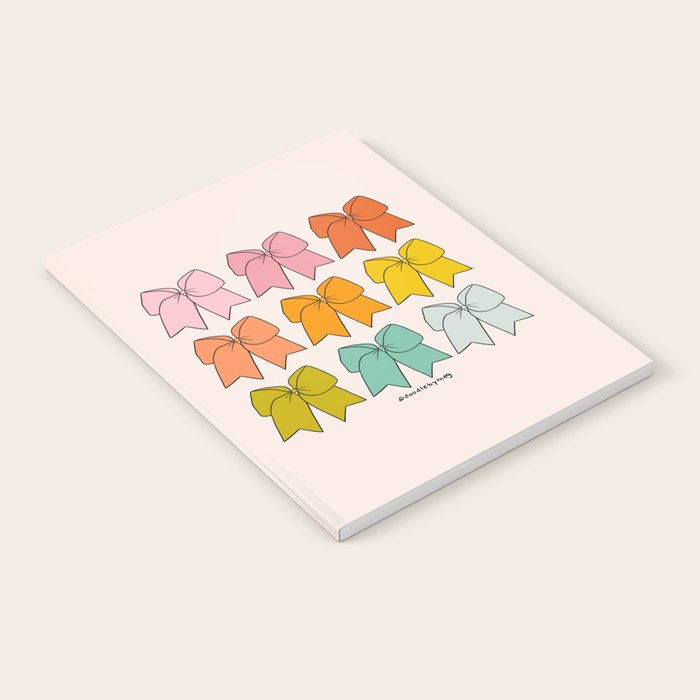 Rainbow Bows Notebook Gallery Image 2