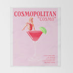 The Cosmopolitan Cocktail Throw Blanket Gallery Image 2