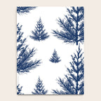 Christmas Trees and Snow, Blue and White Notebook Gallery Image 4