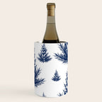 Christmas Trees and Snow, Blue and White Wine Chiller Gallery Image 3