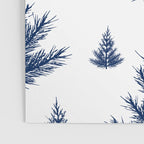 Christmas Trees and Snow, Blue and White Poster Gallery Image 3