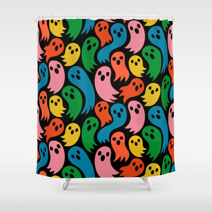 Spooky Ghosts Shower Curtain Gallery Image 1