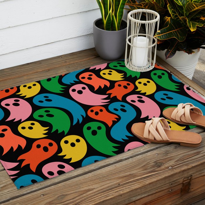 Spooky Ghosts Outdoor Rug Gallery Image 2