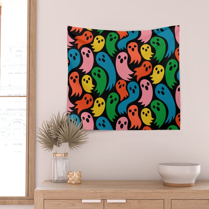 Spooky Ghosts Wall Tapestry Gallery Image 2