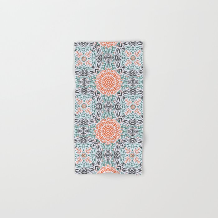 Modern brushstroke mosaic Bath Towel Gallery Image 1