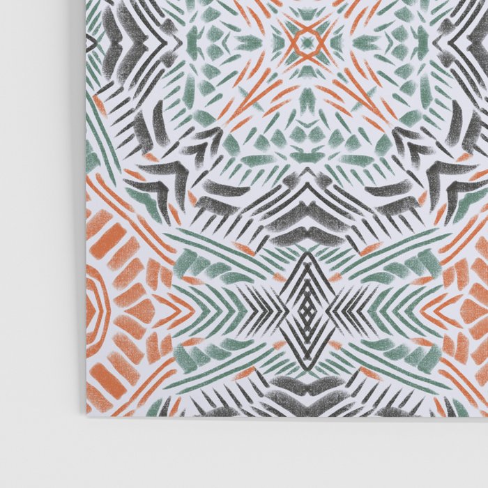 Modern brushstroke mosaic Poster Gallery Image 3