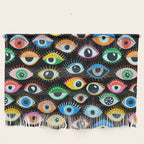 Mystic Eyes Pattern #mystic Wall Hanging Gallery Image 1