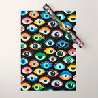 Mystic Eyes Pattern #mystic Wrapping Paper Gallery Image 1