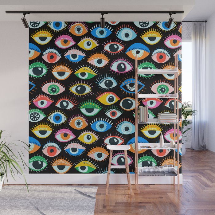 Mystic Eyes Pattern #mystic Wall Mural Gallery Image 1