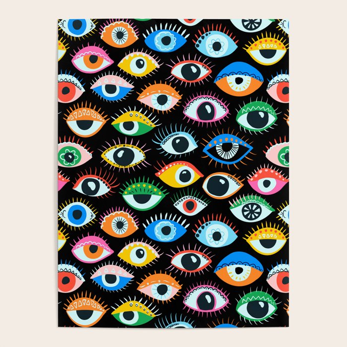 Mystic Eyes Pattern #mystic Poster Gallery Image 1