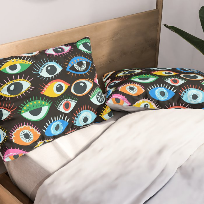 Mystic Eyes Pattern #mystic Pillow Sham Gallery Image 2