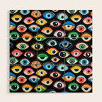 Mystic Eyes Pattern #mystic Wood Wall Art Gallery Image 1