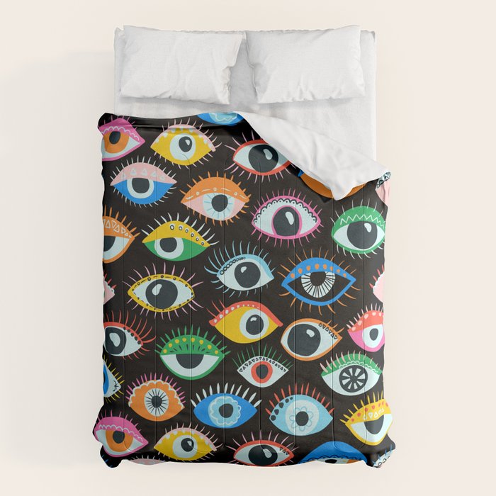 Mystic Eyes Pattern #mystic Comforter Gallery Image 1