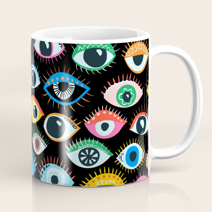 Mystic Eyes Pattern #mystic Coffee Mug Gallery Image 1