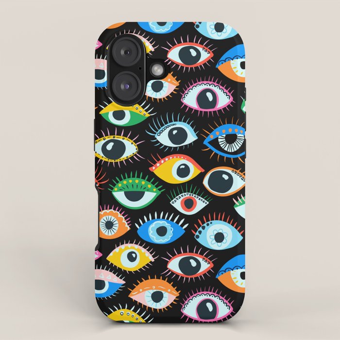 Mystic Eyes Pattern #mystic iPhone Case Gallery Image 1