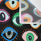 Mystic Eyes Pattern #mystic Wall Tapestry Gallery Image 3