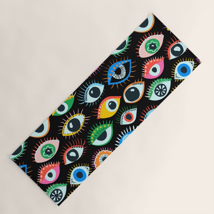 Mystic Eyes Pattern #mystic Yoga Mat Gallery Image 1