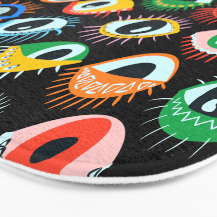 Mystic Eyes Pattern #mystic Bath Mat Gallery Image 3
