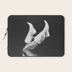 These Boots - Noir L / Black & White Laptop Sleeve Gallery Image 1