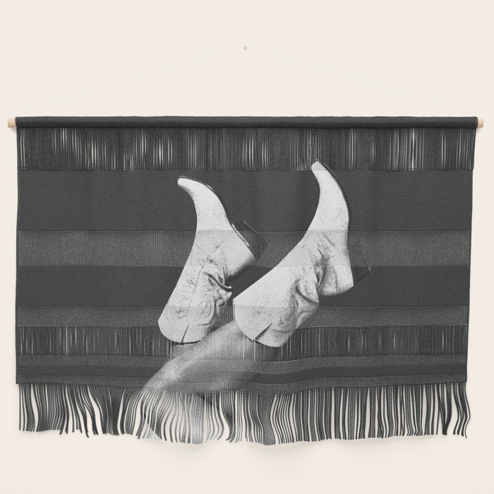 These Boots - Noir L / Black & White Wall Hanging Gallery Image 1