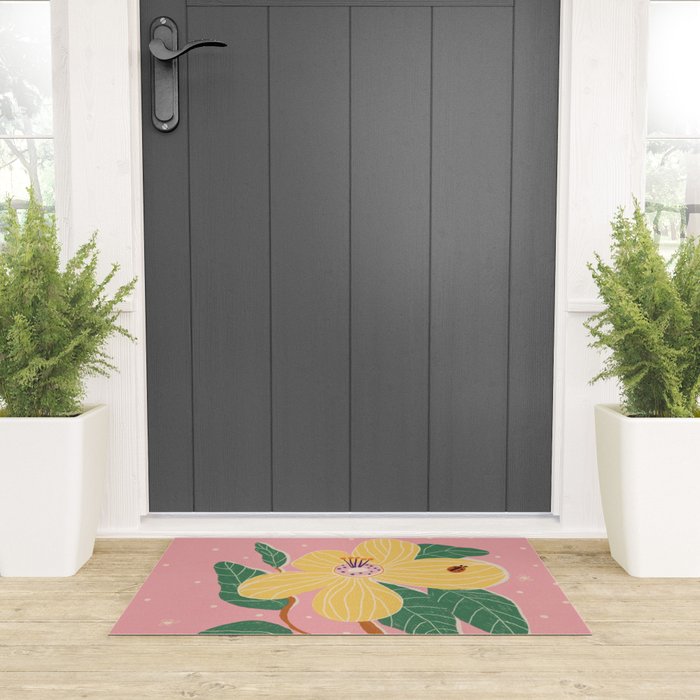 Magnolia pink Welcome Mat Gallery Image 3