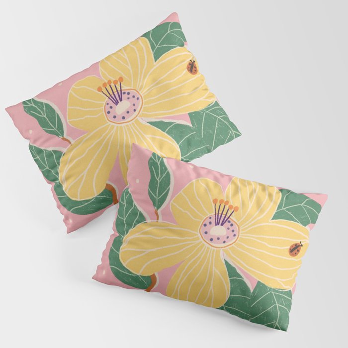 Magnolia pink Pillow Sham Gallery Image 1